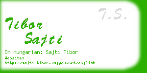 tibor sajti business card